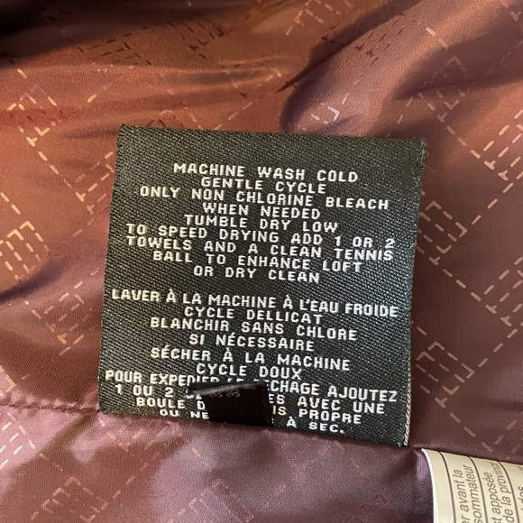 Burgundy Cole Haan down puffer coat - Picture 7 of 7